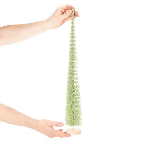 Umelý vianočný stromček, ozdobný stromček na drevenom podstavci, 60 cm | Floristik24.sk