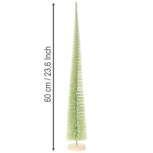 Umelý vianočný stromček, ozdobný stromček na drevenom podstavci, 60 cm | Floristik24.sk