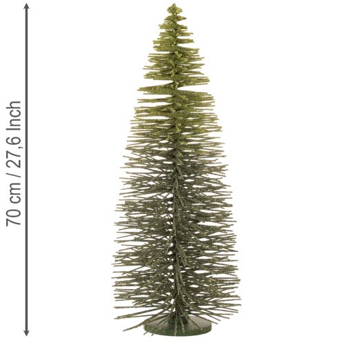 Umelý zelený vianočný stromček na zimnú dekoráciu, 70 cm | Floristik24.sk