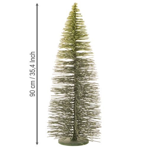 Umelý zelený vianočný stromček so stojanom na dekoráciu stola, 90 cm | Floristik24.sk