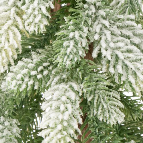 Umelá jedľa so snehovou výzdobou, zima a Vianoce, 95 cm | Floristik24.sk