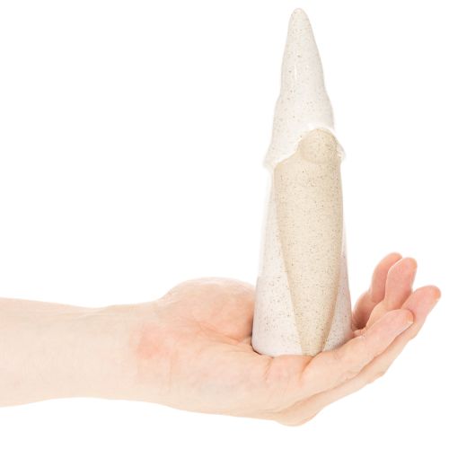 Dekoratívna figúrka škriatka, svetlá keramika, škandinávsky štýl, 18 cm, 3 kusy | Floristik24.sk