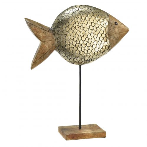 položky Drevokovová dekoračná ryba morská mosadz 33x11,5x37cm