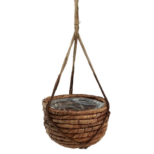 Floristik24 Kôš na závesný vodný hyacint hnedý 25/31 cm sada 2 ks