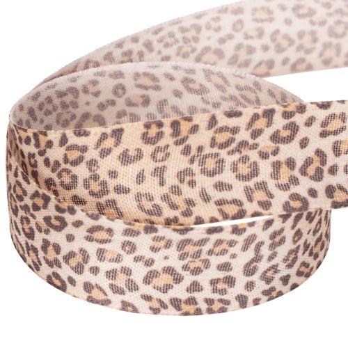 Darčeková stuha s leopardím vzorom, šírka 25 mm, dĺžka 18 m | Floristik24.sk