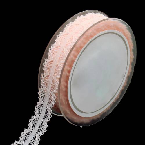 Floristik24 Čipková stuha ružová 26mm 20m