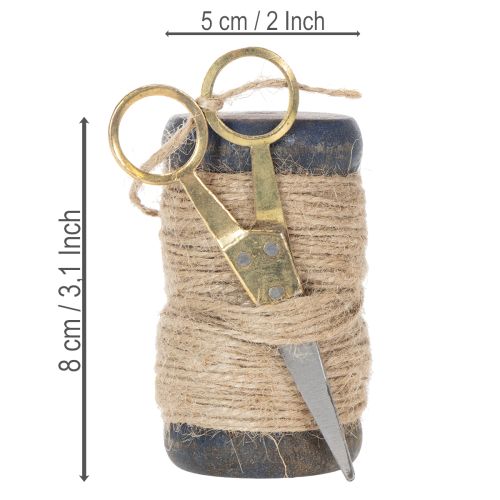 položky Jutová stuha s nožnicami Ø5cm V8cm 2ks
