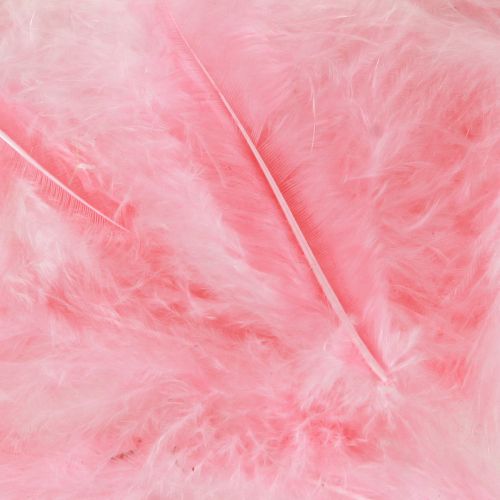 položky Remeselné pierka ružové vtáčie pierka jarné veľkonočné 5-10cm 20g