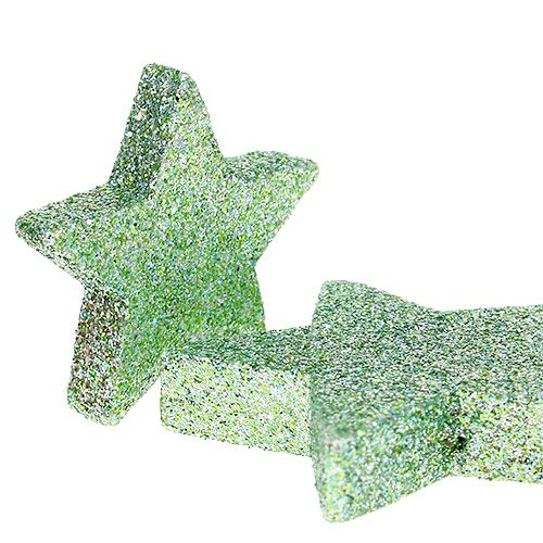 položky Remeselné hviezdy mätová zelená 4-5cm 40p