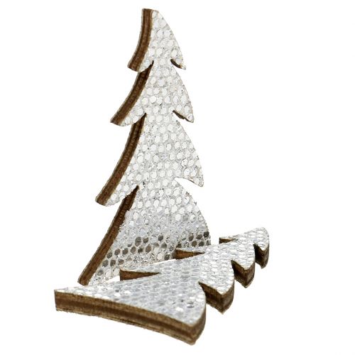 položky Trblietavý vianočný stromček na posyp 4cm 48ks