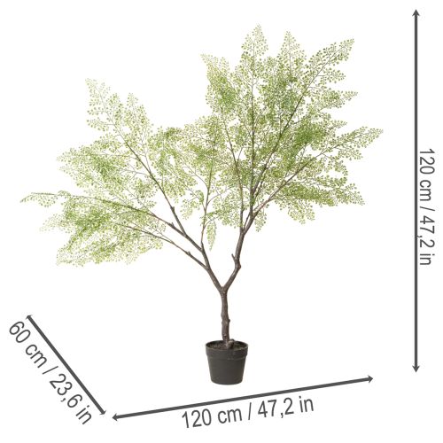 Umelý stromček s jemnými listami, 120 cm | Floristik24.sk