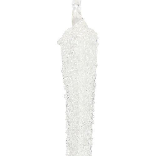 položky Vianočné ozdoby na stromček, cencúle, sklenené dekorácie na zavesenie, 19 cm, 3 kusy