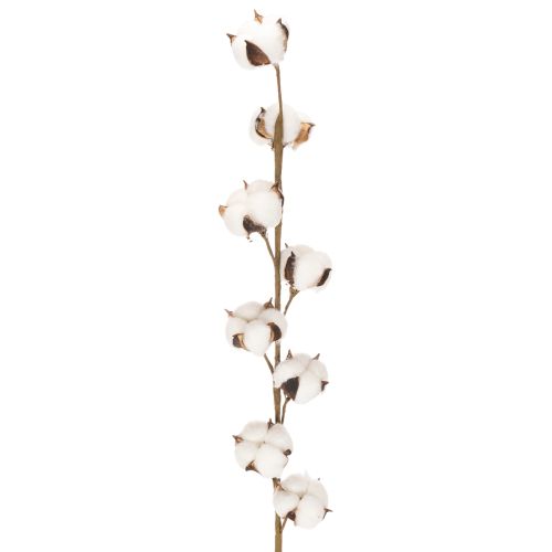 Umelá bavlnená vetvička s 8 skutočnými kvetmi, 78 cm