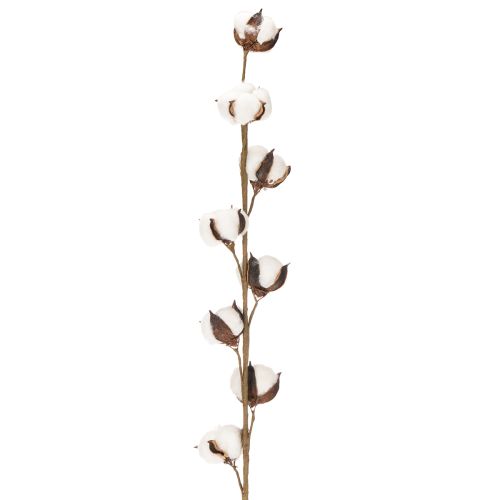 Umelá bavlnená vetvička s 8 skutočnými kvetmi, 78 cm | Floristik24.sk