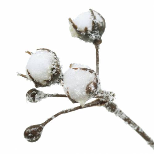 Floristik24 Vatová vetvička ľadová 47 cm
