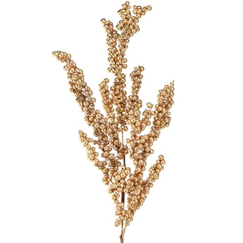 položky Konár z bobúľ so zlatými plodmi Vianočný konár 70cm