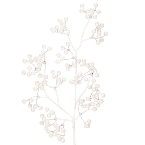 Umelá vetvička z bielych bobúľ, dekoračné/tvorivé potreby, 52 cm