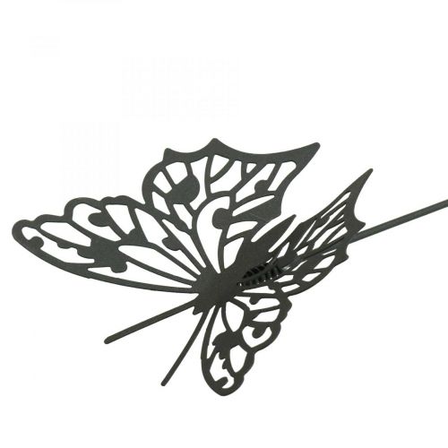 položky Kvetinová zátka kovový motýlik čierny 10,5×8/44cm 3ks