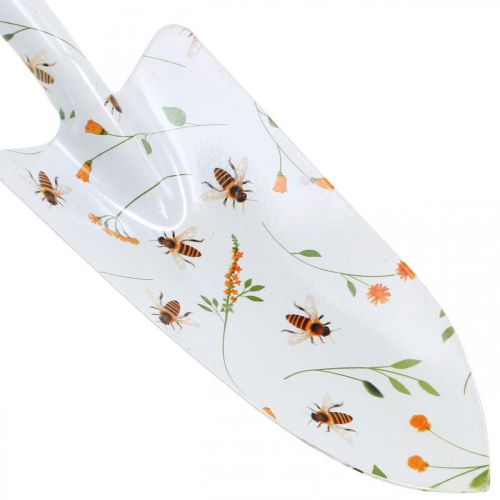 Floristik24 Záhradná lopatka, lopatka so včelami, ručná lopatka, kovová stierka L28cm