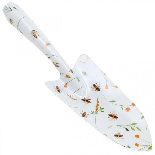 Floristik24 Záhradná lopatka, lopatka so včelami, ručná lopatka, kovová stierka L28cm
