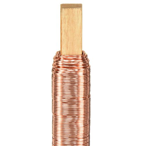 Floristik24 Viazací drôt kvetinový drôt ovíjací drôt medený 0,65mm 100g 3 kusy