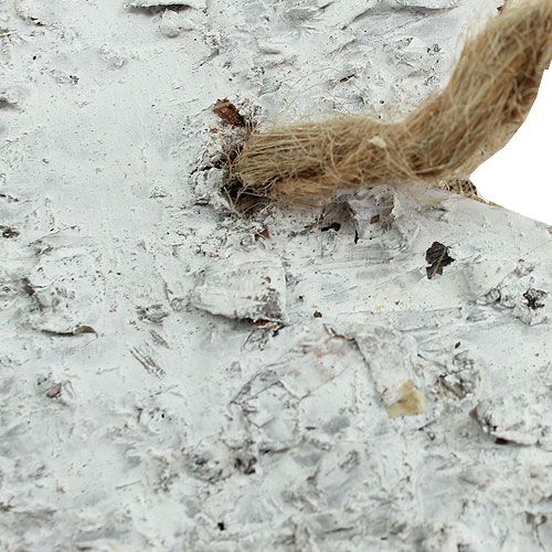 položky Dekoračné srdiečka z brezovej kôry bielené 12cm 6ks