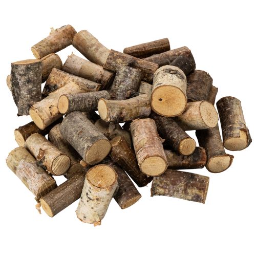 Dekoratívne kúsky brezového dreva s kôrou na remeslá, 3 cm, 300 g