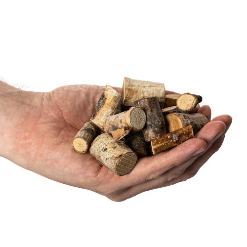 Dekoratívne kúsky brezového dreva s kôrou na remeslá, 3 cm, 300 g | Floristik24.sk