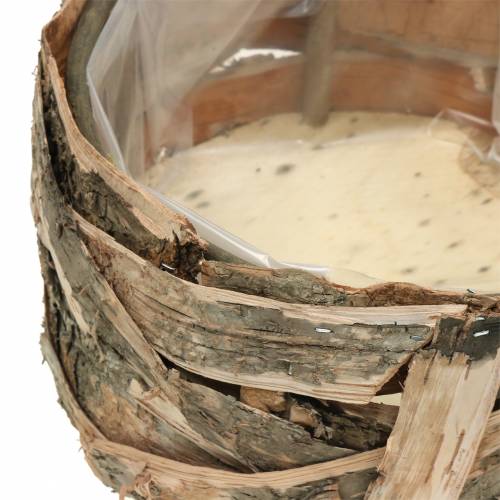 Floristik24 Kvetináč okrúhly brezový kvetináč Ø17/23cm 2ks