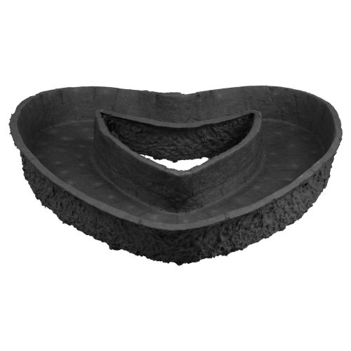 položky Oasis Black Biolit rastlinné srdce otvorená čierna miska na rastliny 50 cm