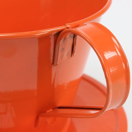 položky Ozdobný pohár oranžový Ø16cm V11cm