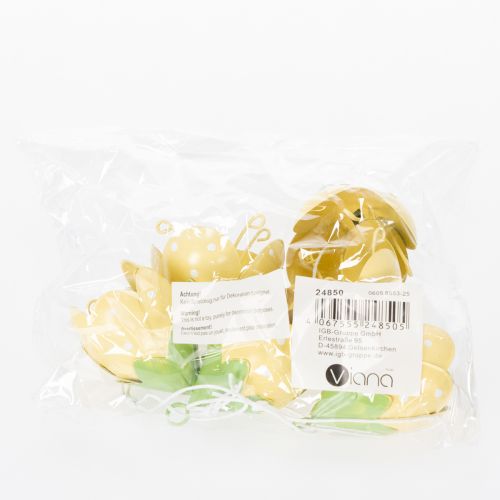 položky Kovový závesný kvet pre romantickú dekoráciu v interiéri aj exteriéri, 6 cm, 6 kusov