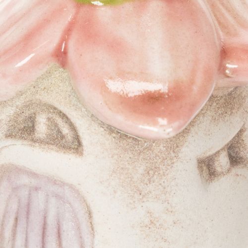 položky Závesná dekorácia kvetinový keramický domček víly ako dekorácia na zavesenie 6 cm 6 ks