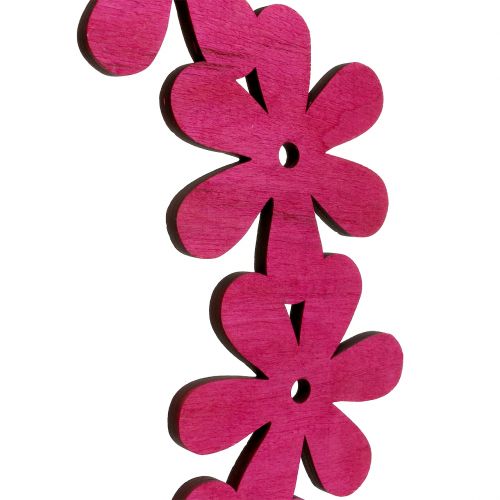 položky Kvetinový veniec drevený v ružovej Ø35cm 1ks