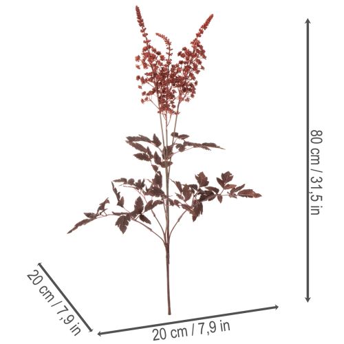 Umelý kvet Astilbe s dlhou stonkou nádhera 80 cm | Floristik24.sk