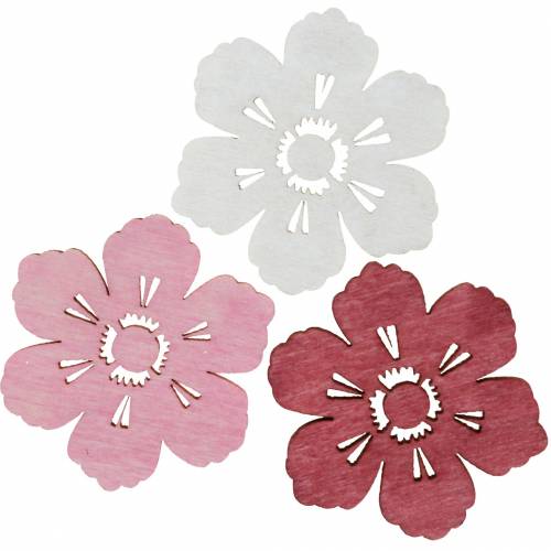 Floristik24 Drevené kvety čerešňové kvety, rozptylová dekorácia jar, stolová dekorácia, kvety na rozsyp 72 kusov