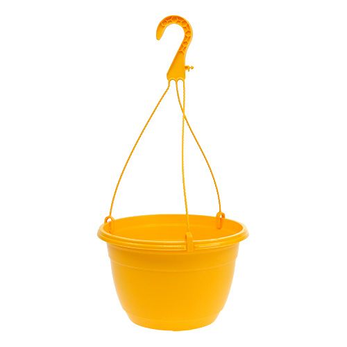 Závesný košík 25cm žltý