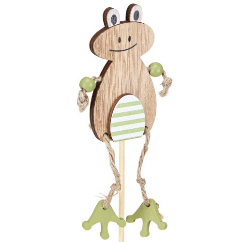 položky Kvetinová tyčinka Drevené žabie vajíčko prírodné zelené 3,5x7cm 12 ks