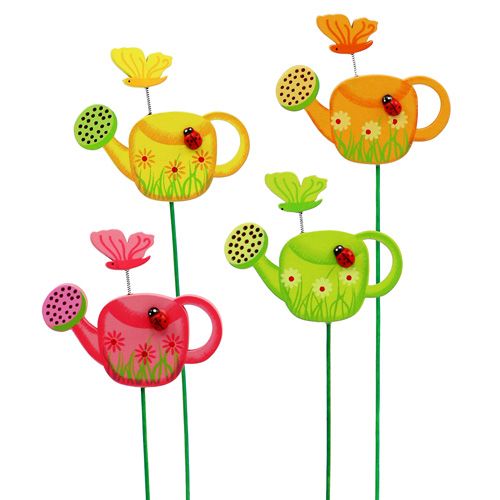 položky Kvetinová zásuvková kanva farebná záhradná zástrčka jarná dekorácia 16 kusov