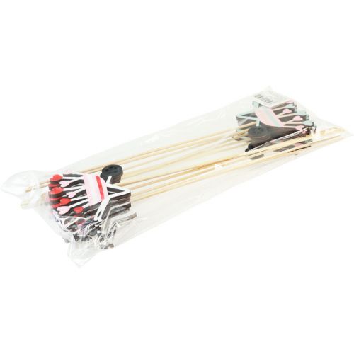 položky Kvetinová zátka fúrik drevené srdiečka farebné 9x6,5cm 12 ks