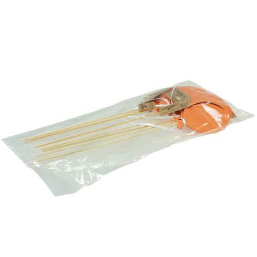 položky Kvetinová zátka kytica ozdoba torta torta balón oranžová 28cm 8 ks