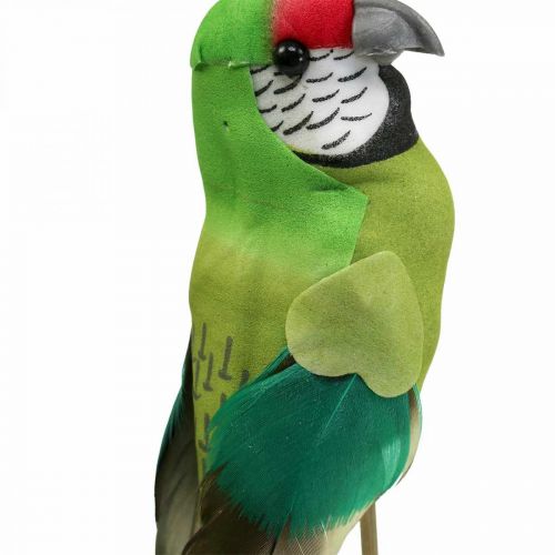 položky Kvetinová zátka vtáčik, deco papagáj zelená 23×4,5×5,5cm 6ks