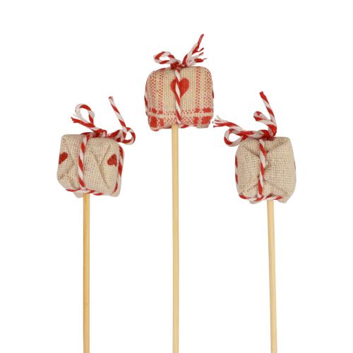 položky Kvetinová zátka Vianočné darčekové balenie dekorácia 2,5cm 15 ks