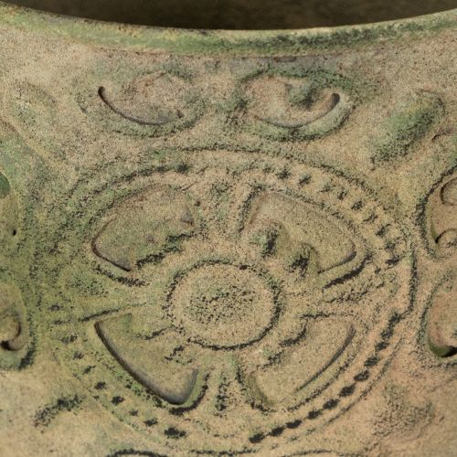 položky Kovový kvetináč, zelený, vintage, Ø22 cm – 13,5 cm, sada 3 kusov