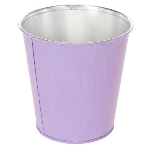 Set kovových kvetináčov s kvetinovým motívom v pastelových farbách, 10 cm, 3 ks | Floristik24.sk