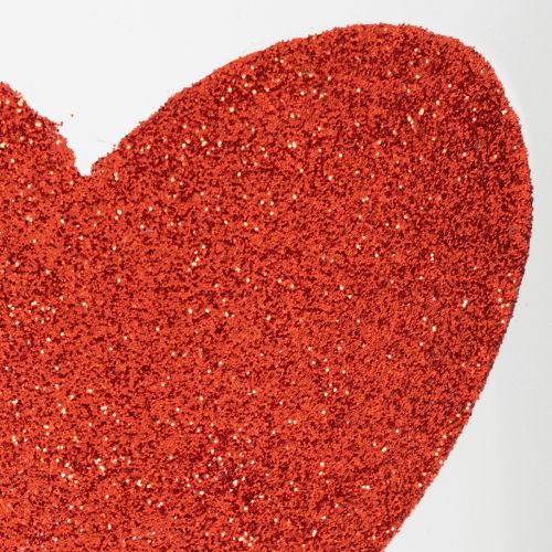 položky Biely kvetináč s červeným srdcom, kvetináč, Ø13cm V10,5cm