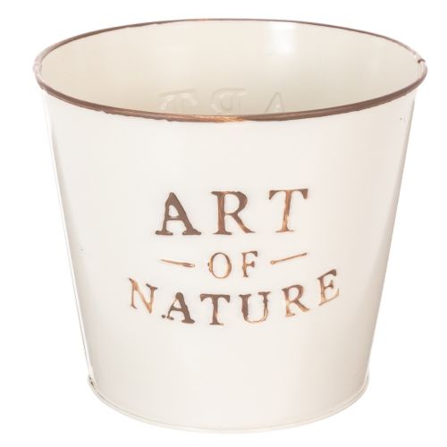 Zinkový kvetináč Art of Nature krémový Ø17,5 cm V15 cm kúpiť | Floristik24.sk