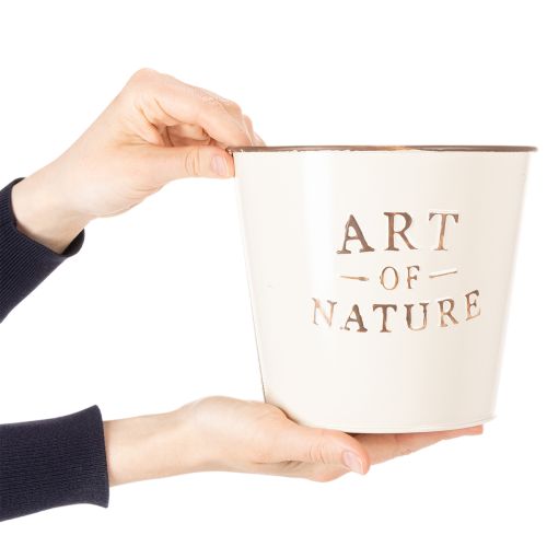 položky Zinkový kvetináč Art of Nature krémový Ø17,5 cm V15 cm
