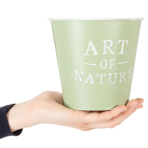 položky Zinkový kvetináč Art of Nature mätovozelený Ø17,5 cm V15 cm