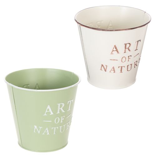 Kvetináč Art of Nature s nápisom, dekorácia na parapet a do obývačky, 15 cm, 2 kusy | Floristik24.sk